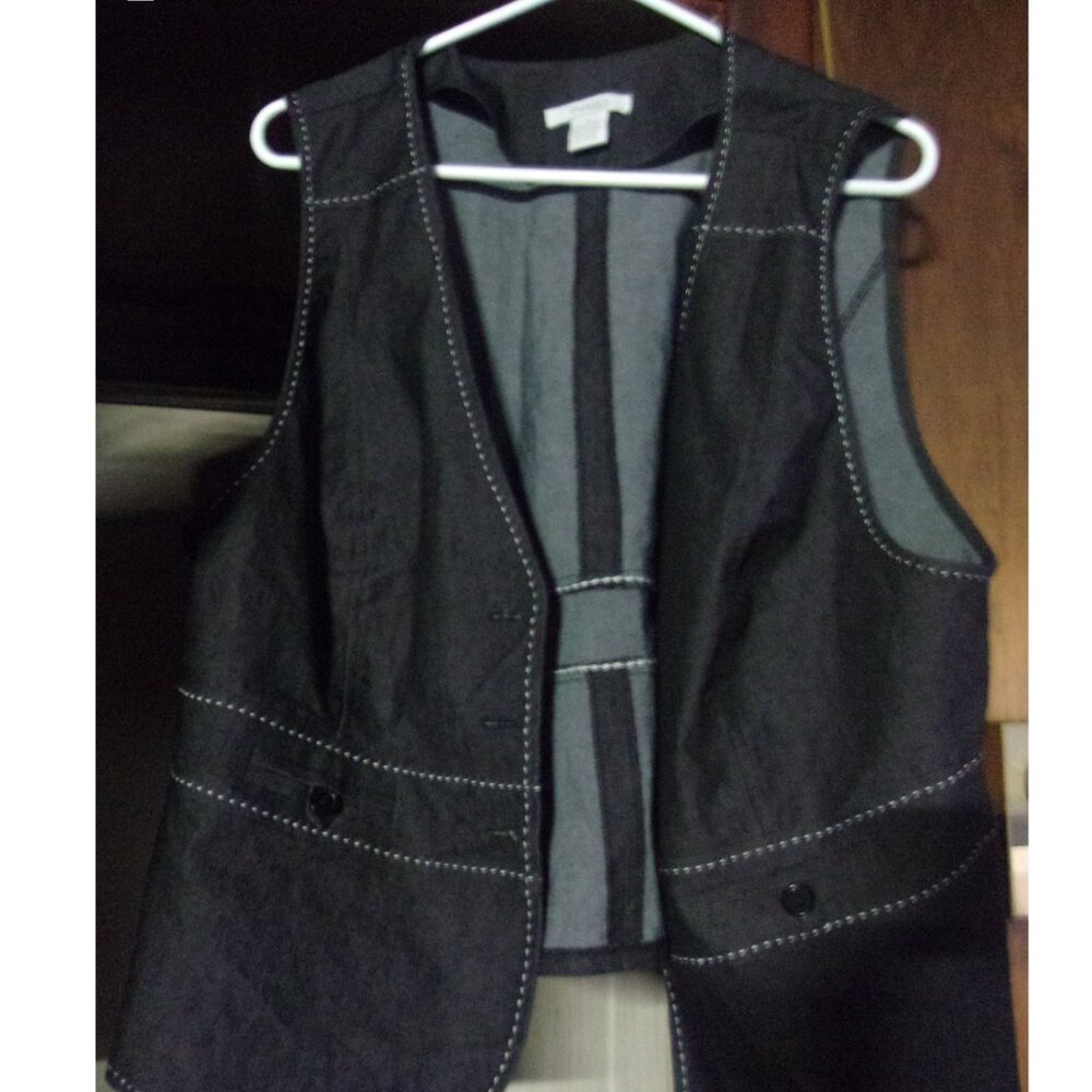 Dressbarn Womens Denim Vest Size 2X